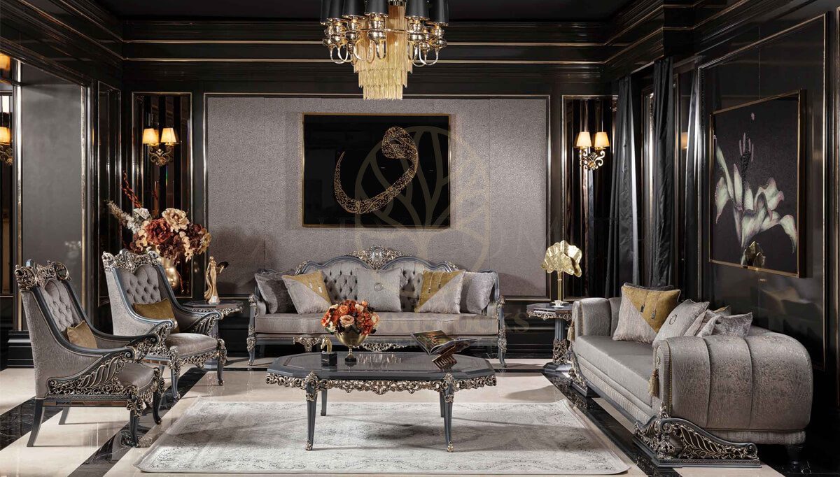 Royal Hamidiye Hand Carved Teak Sofa Set, Saharanpur, Sofa Set