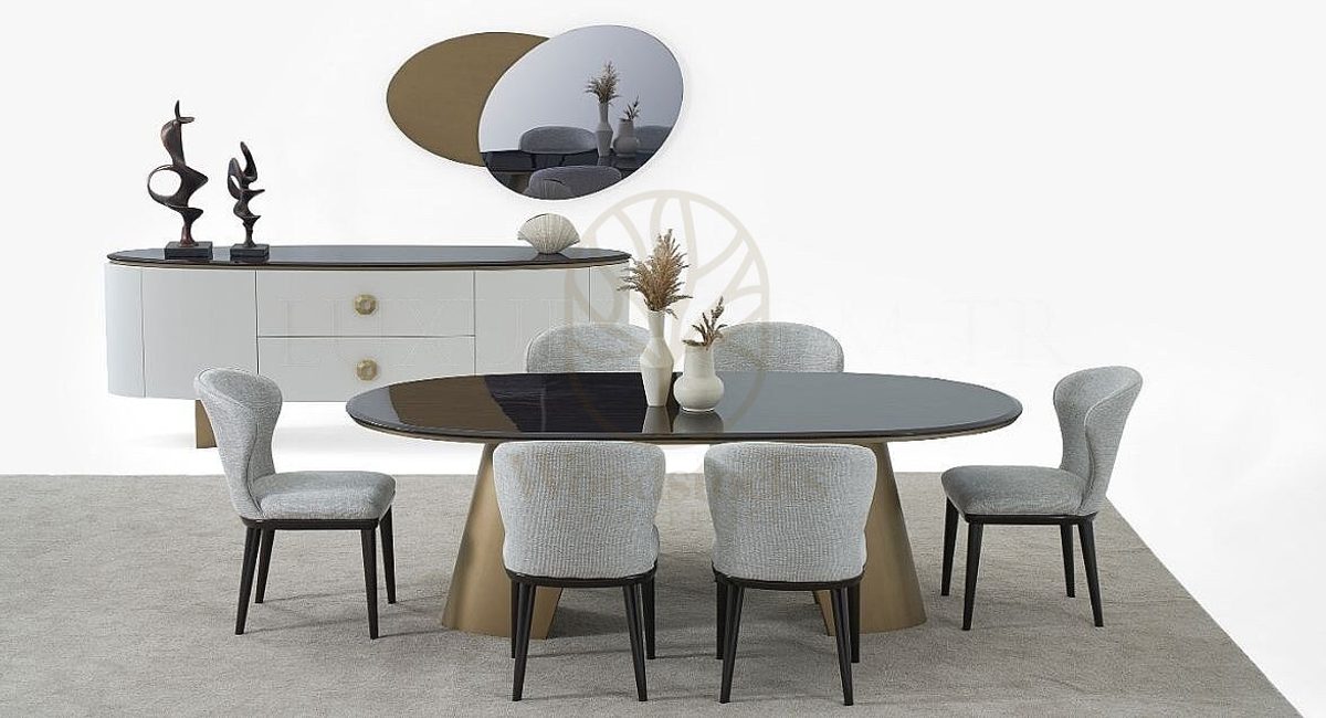 Luxury Ferretti Handcrafted Teak Dining Table Set, Saharanpur, view 7