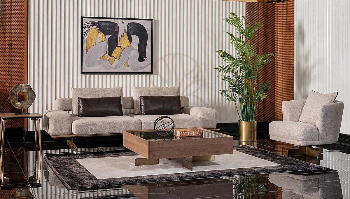 Luxury Calista Handcrafted Teak Sofa Set, Saharanpur, view 2
