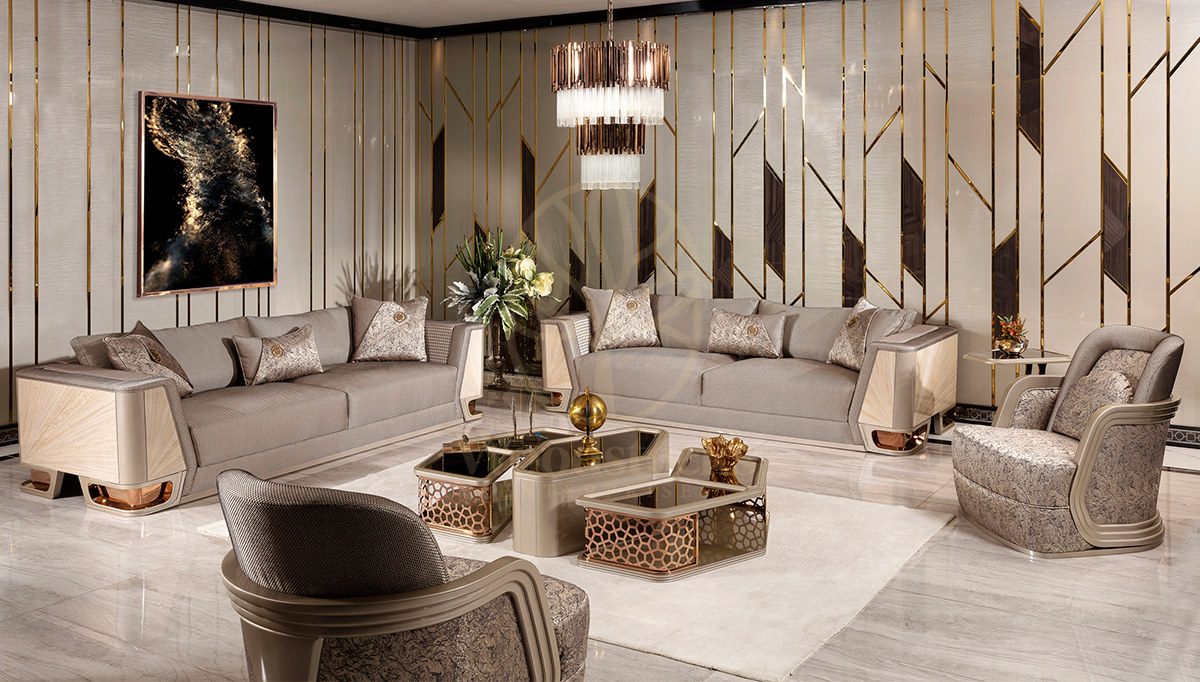 Luxury Latina Handcrafted Teak Sofa Set, Saharanpur, Sofa Set