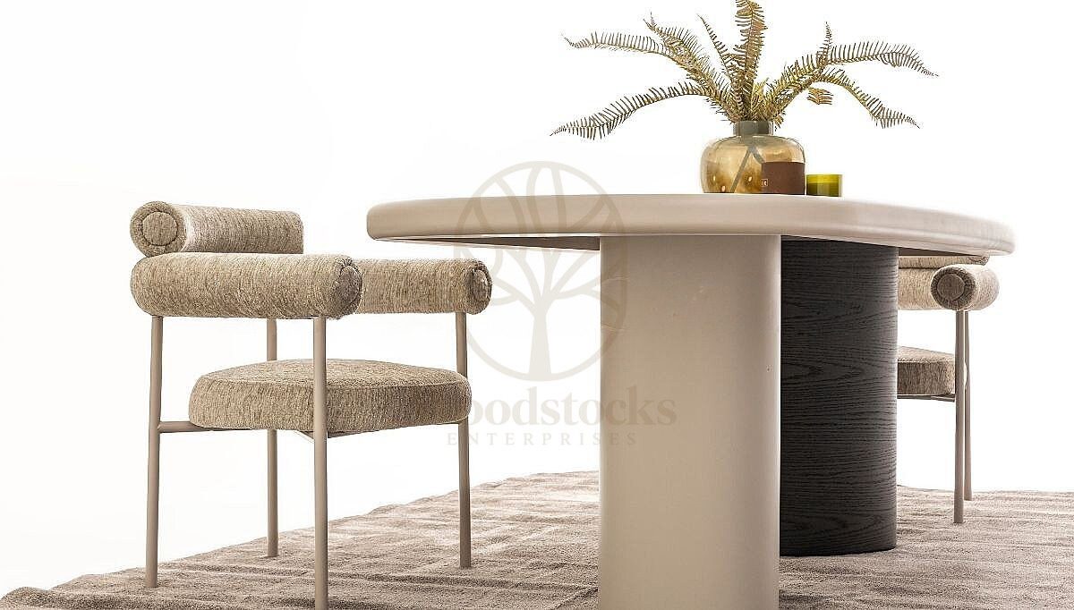 Luxury Terrano Handcrafted Teak Dining Table Set, Saharanpur, view 5