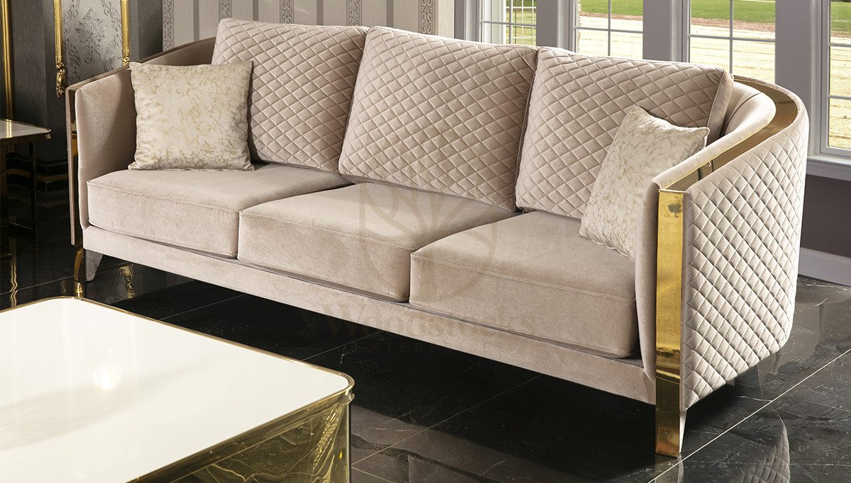 Luxury Luitton Handcrafted Teak Sofa Set, Saharanpur, view 2