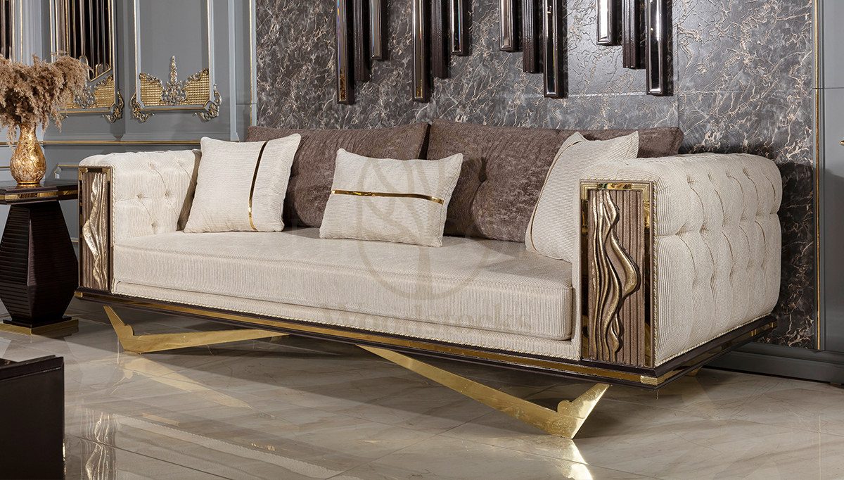 Luxury Valentin Handcrafted Teak Sofa Set, Saharanpur, view 2