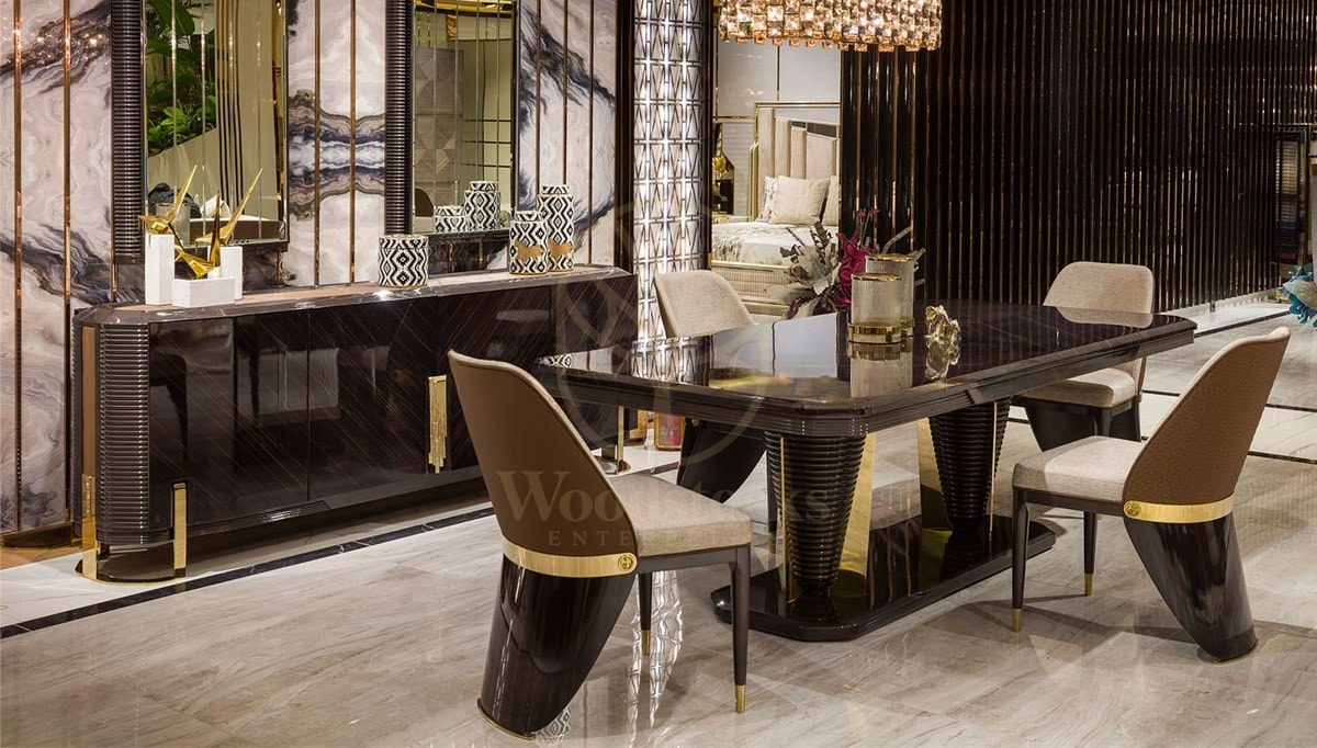 Luxury Levons Handcrafted Teak Dining Table Set, Saharanpur, Dining Table