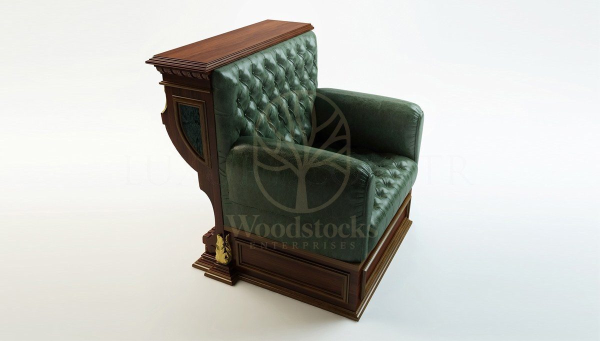 Luxury Dorenas Handcrafted Teak Armchair, Saharanpur, view 2