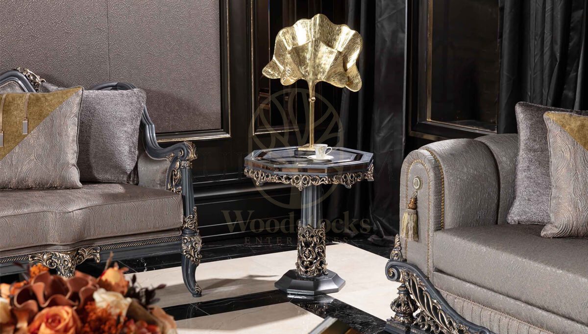 Royal Hamidiye Hand Carved Teak Sofa Set, Saharanpur, view 4