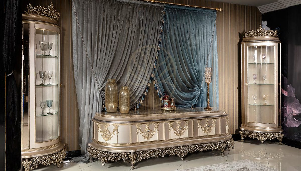 Royal Lefkosa Hand Carved Teak TV Cabinet, Saharanpur, TV Cabinet