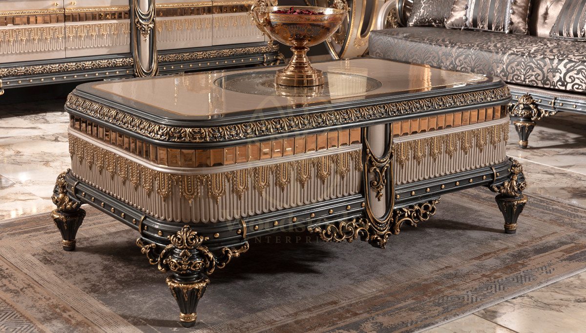 Royal Almina Hand Carved Teak Sofa Set, Saharanpur, view 3
