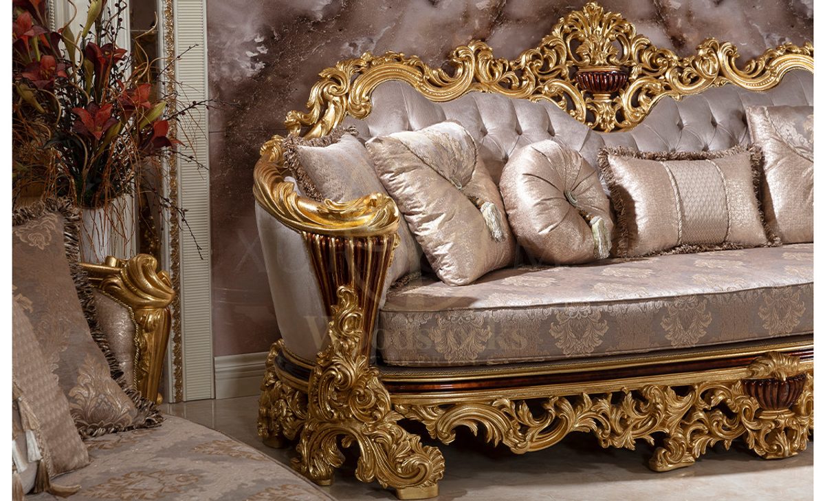Royal Laveras Hand Carved Teak Sofa Set, Saharanpur, view 9