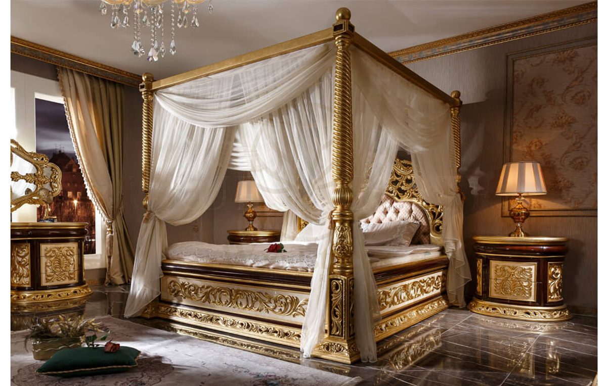 Royal Harzemsah Bronze Hand Carved Teak King Size Bed, Saharanpur, view 3