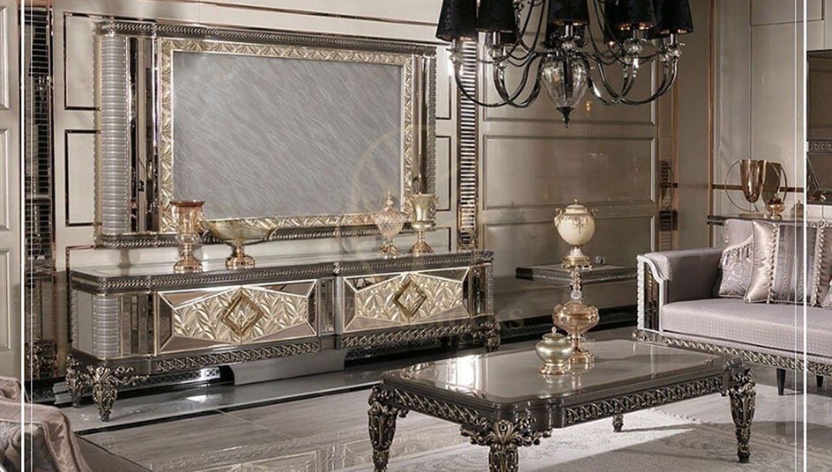 Luxury Zanka Handcrafted Teak TV Cabinet, Saharanpur, view 2
