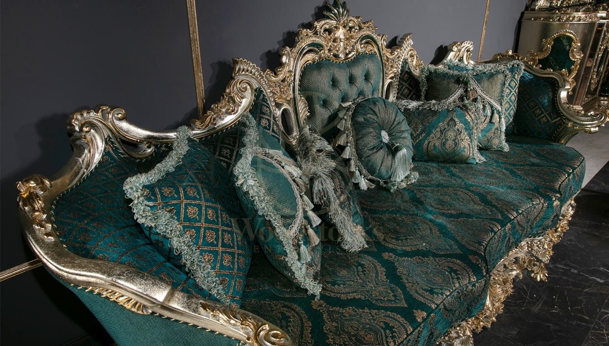 Royal Lapseki Hand Carved Teak Sofa Set, Saharanpur, view 6