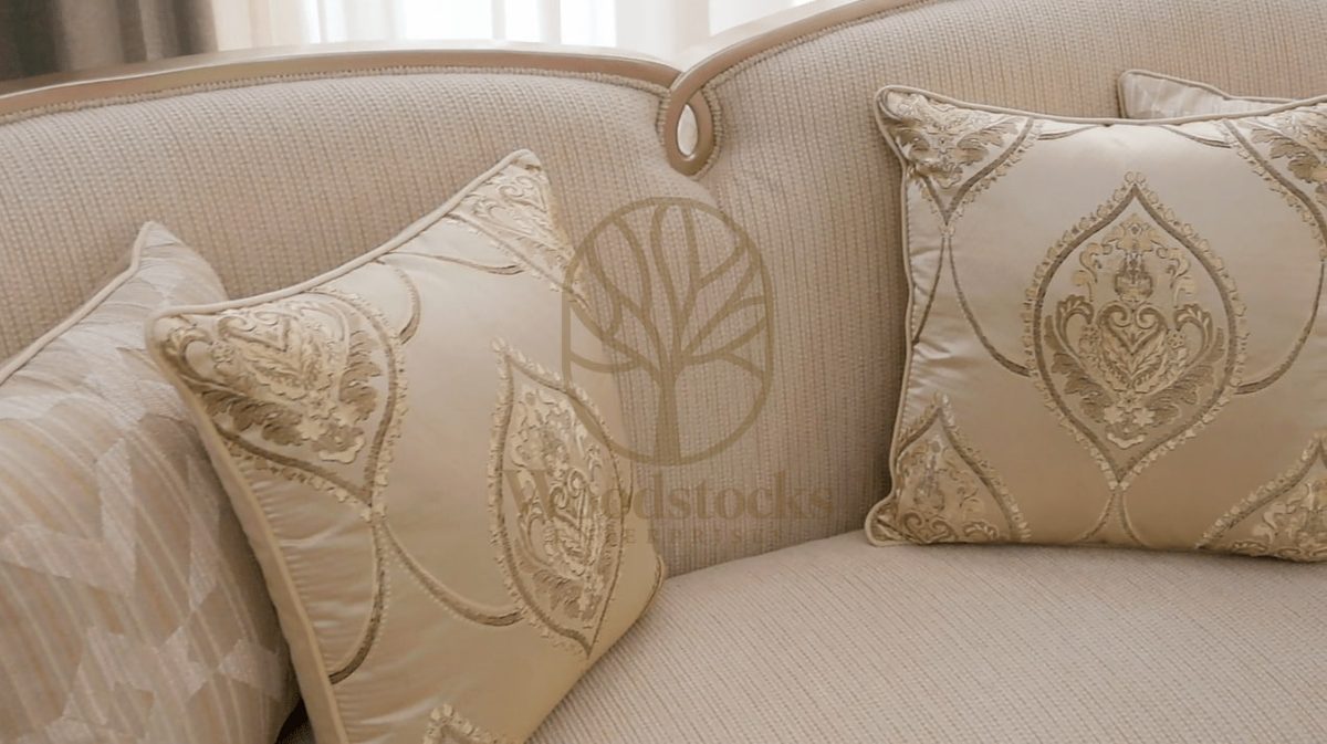 Teak Modern & Contemporary Silver Sofa Set, view 6