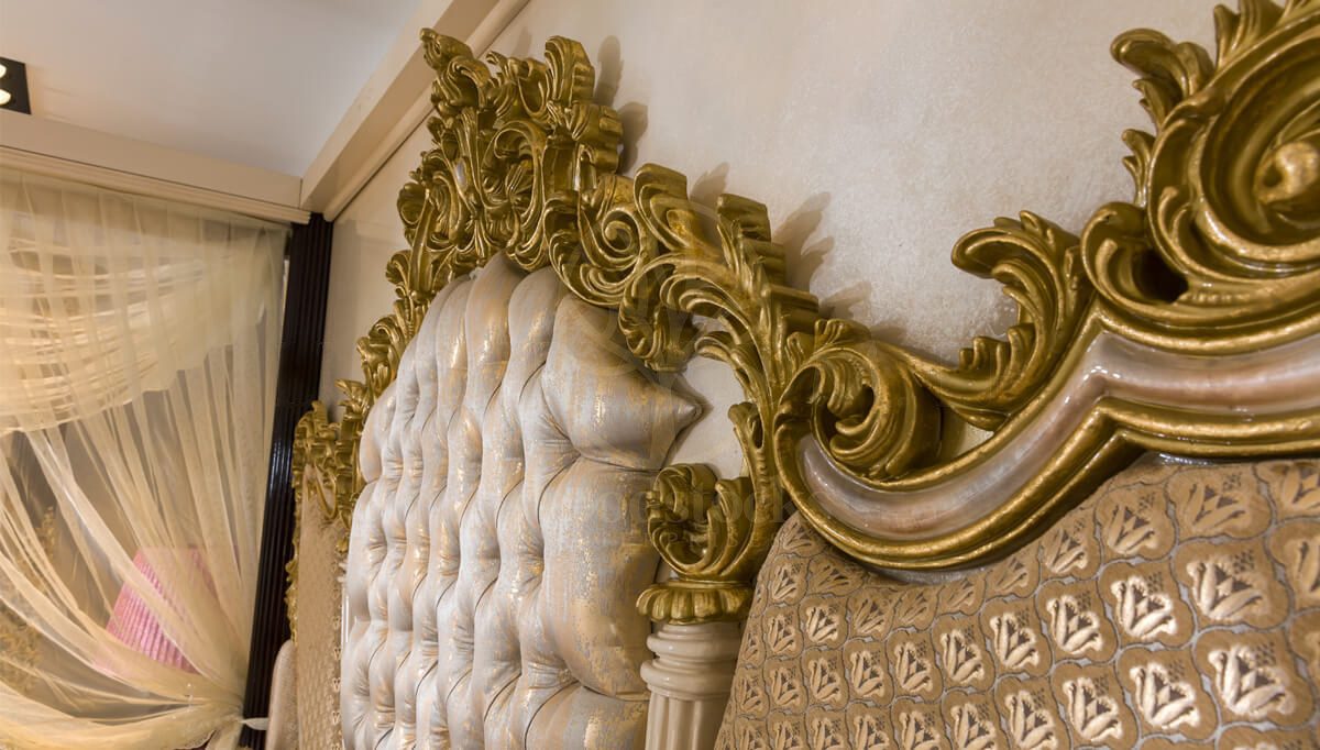 Royal Beril Hand Carved Teak Four Poster Bed, Saharanpur, view 7