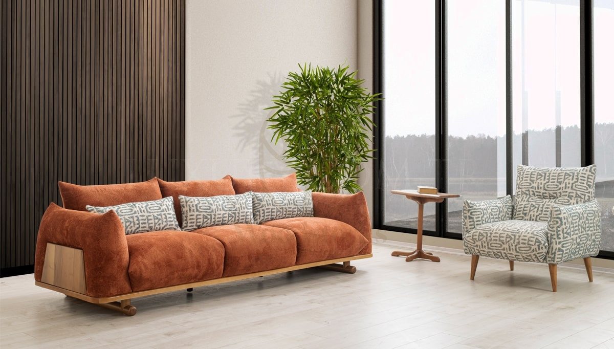 Luxury Petunya Handcrafted Teak Sofa Set, Saharanpur, view 4