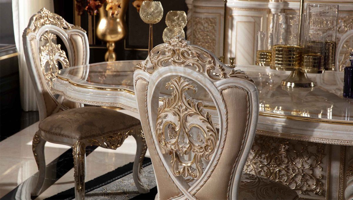 Royal Avola Hand Carved Teak Dining Table Set, Saharanpur, view 7