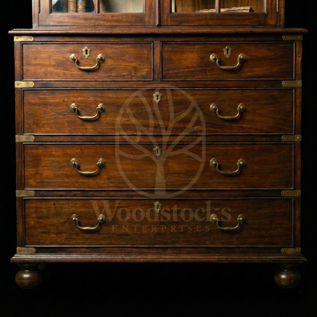 Luxury Teak Presidency House Bookcase, Saharanpur, view 3