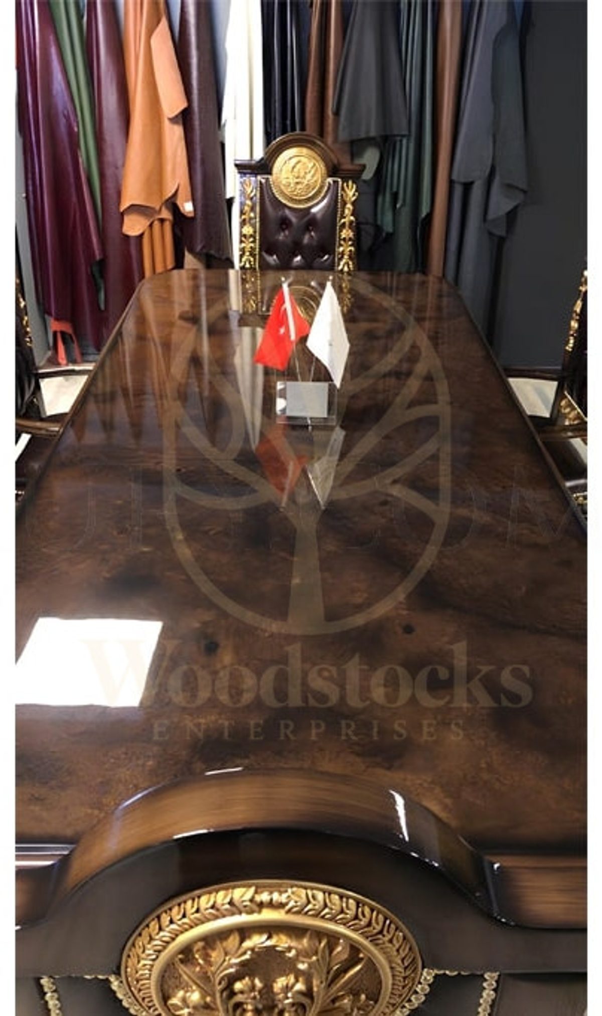 Royal Talya Hand Carved Teak Meeting Table, Saharanpur, view 4