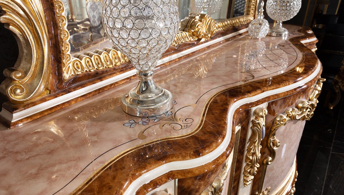 Royal Veliaht Hand Carved Teak Dining Table Set III, Saharanpur, view 4
