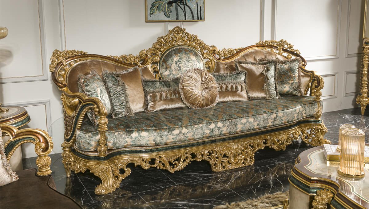 Royal Akasya Hand Carved Teak Sofa Set, Saharanpur, view 3