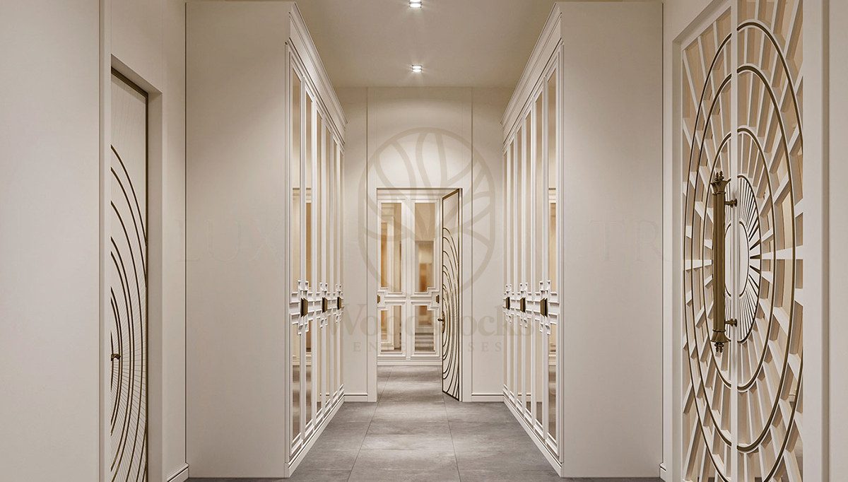 Luxury Ginosta Handcrafted Teak Walk-in Wardrobe, Saharanpur, view 3