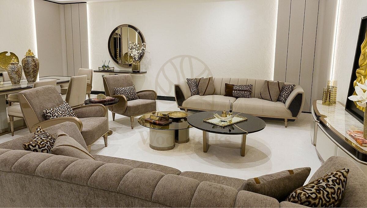 Luxury Orvesa Handcrafted Teak Sofa Set, Saharanpur, view 3