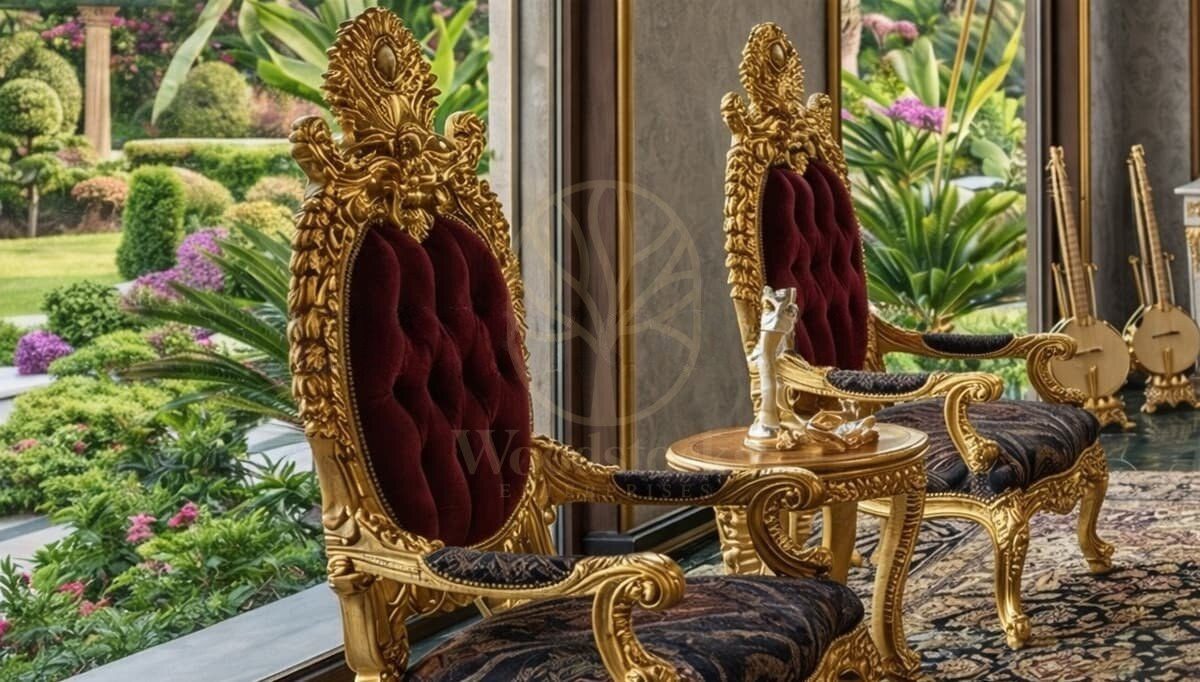 Royal Armchair Hand Carved Teak Armchair, Saharanpur, view 3