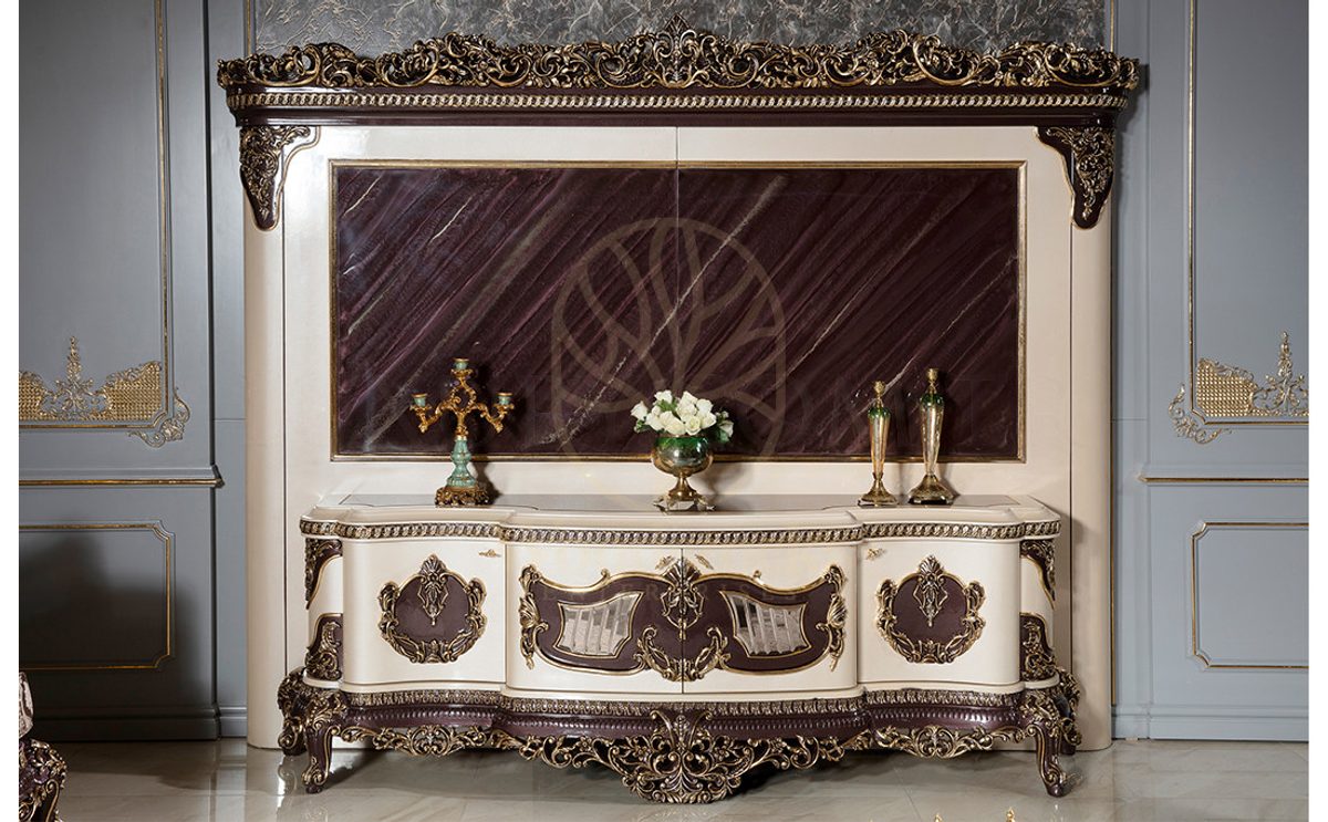 Royal Volendam Hand Carved Teak TV Cabinet, Saharanpur, view 2