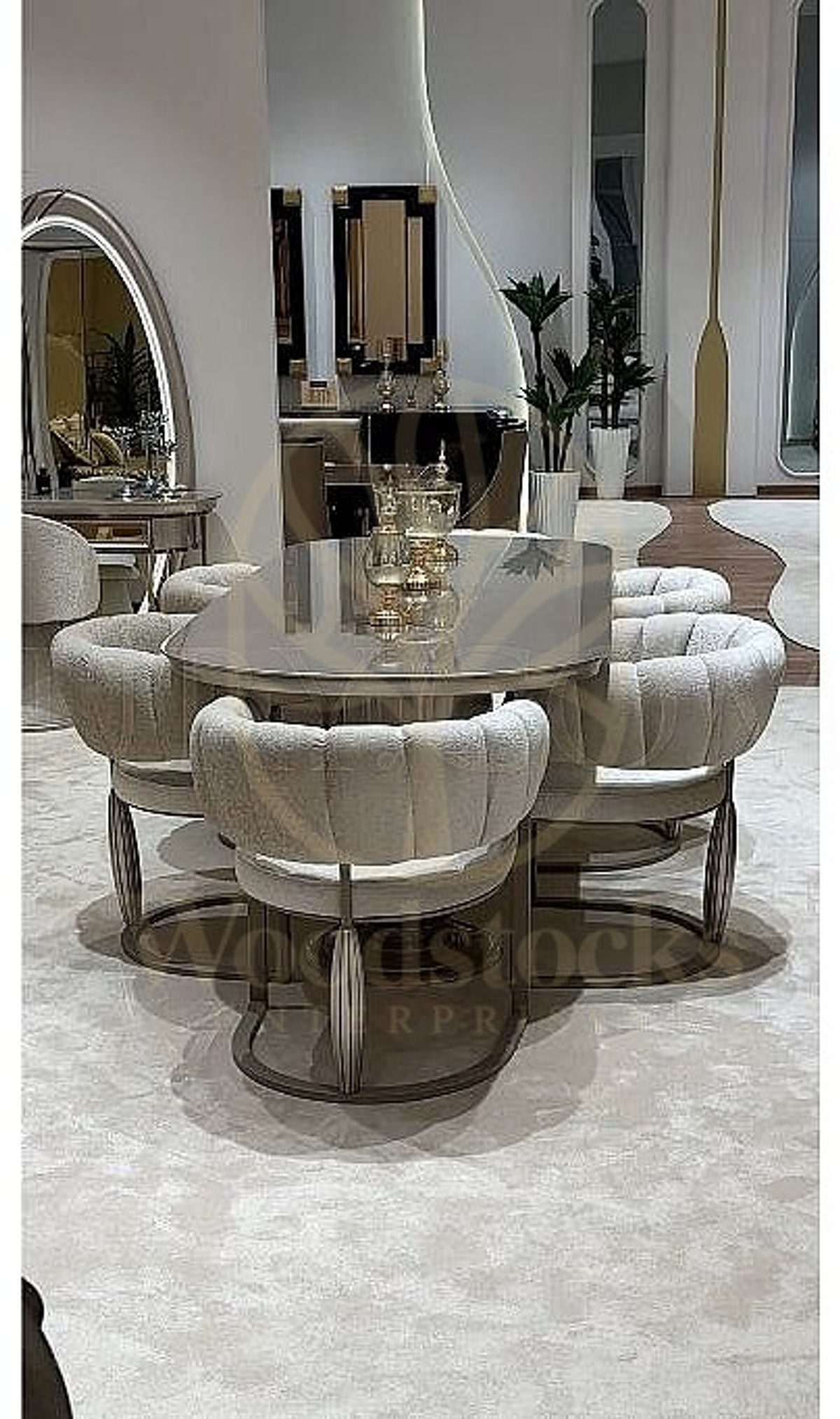 Royal Rumeli Hand Carved Teak Dining Table Set, Saharanpur, view 6