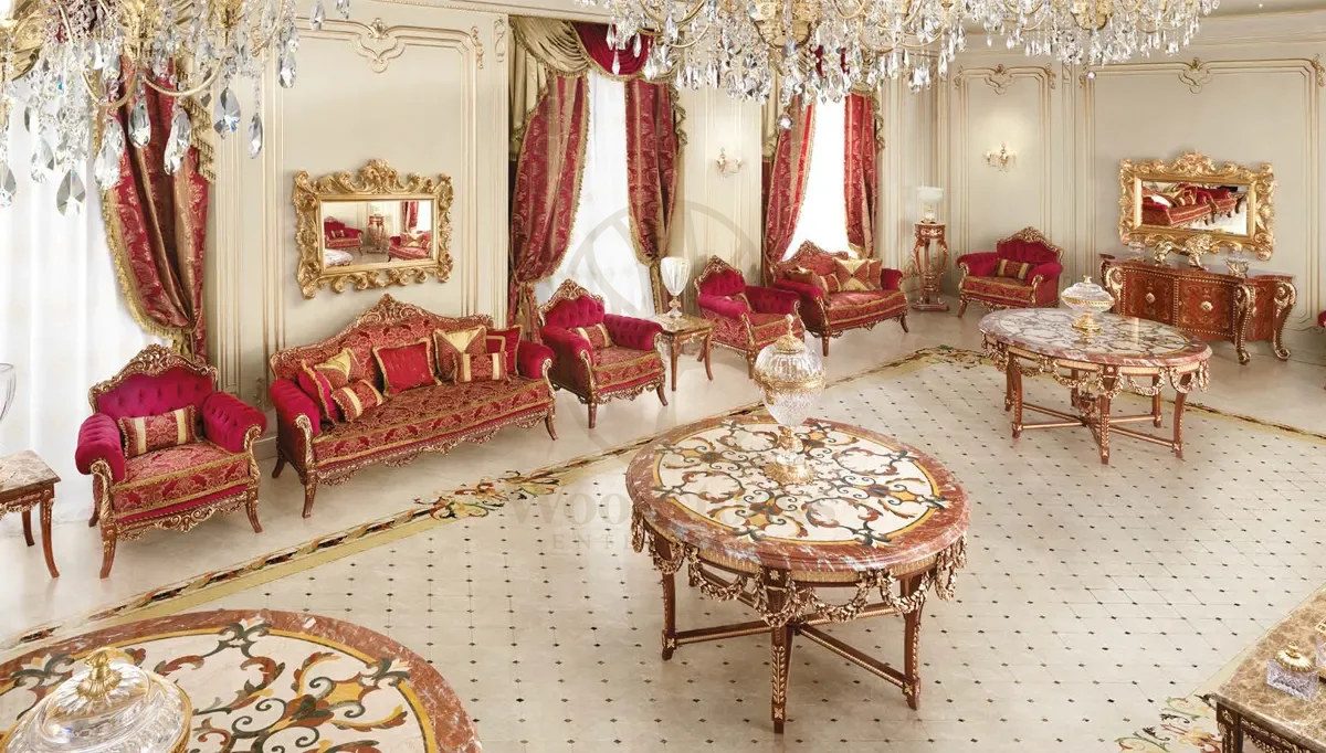 Royal Jeddah Majlis Hand Carved Teak Sofa Set, Saharanpur, Sofa Set