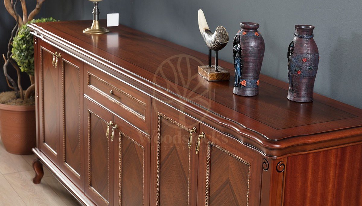 Royal Nizva Hand Carved Teak Office Table, Saharanpur, view 7