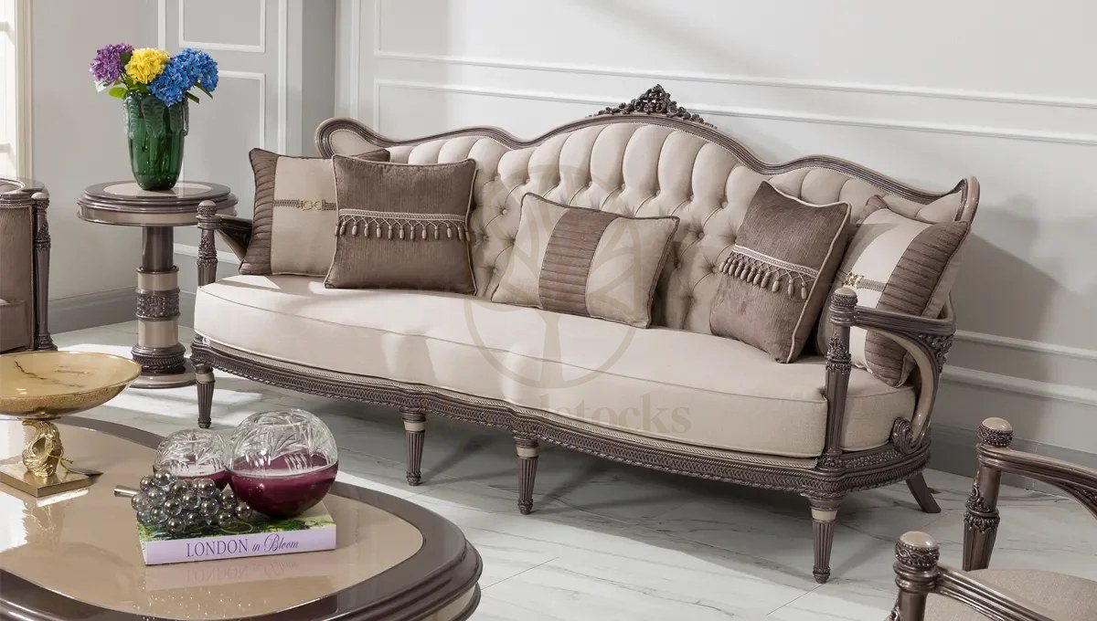 Royal Cassani Hand Carved Teak Sofa Set, Saharanpur, view 7