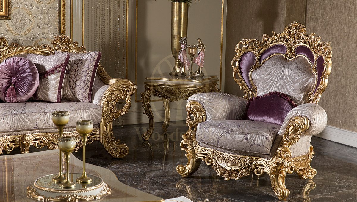 Royal Esvatini Hand Carved Teak Sofa Set, Saharanpur, view 2