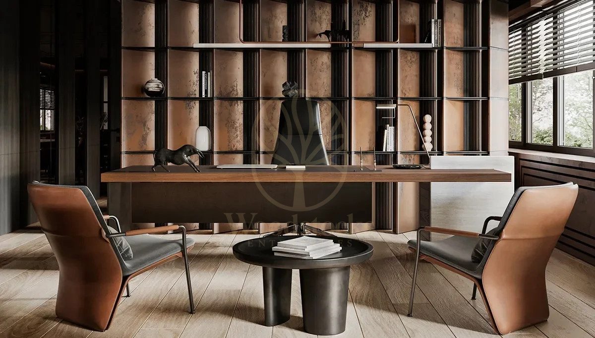 Luxury Artemis Handcrafted Teak Office Table, Saharanpur, Office & Study Table