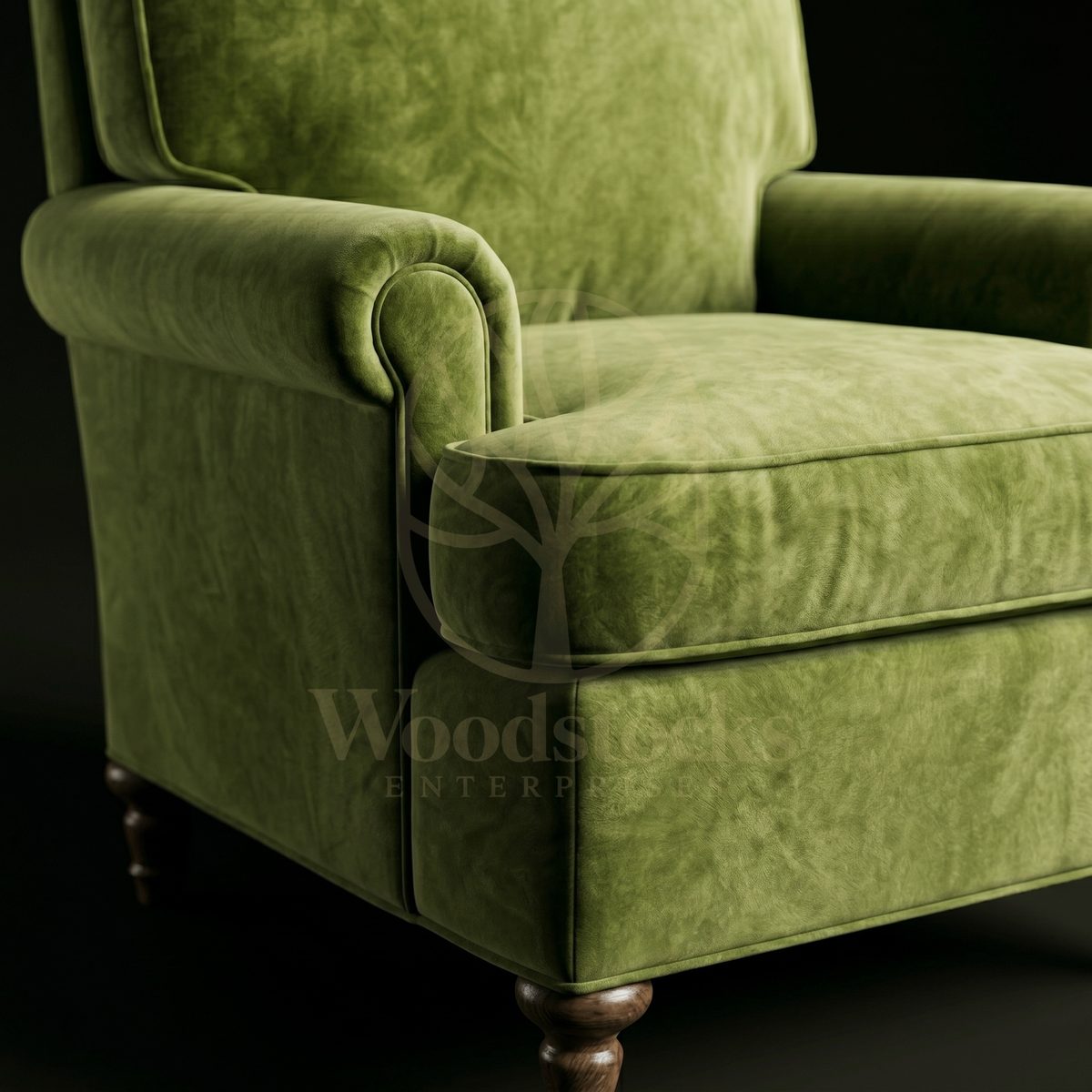 Luxury Teak Surrey Edwardian Country House Armchair, Saharanpur, view 3