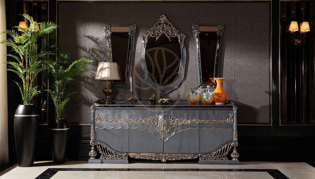 Royal Hamidiye Hand Carved Teak Dining Table Set, Saharanpur, view 10