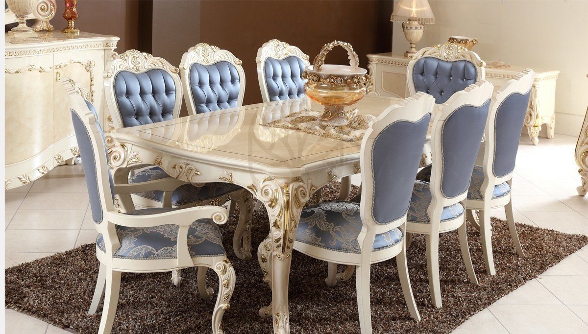 Royal Kutalp Hand Carved Teak Dining Table Set, Saharanpur, view 2