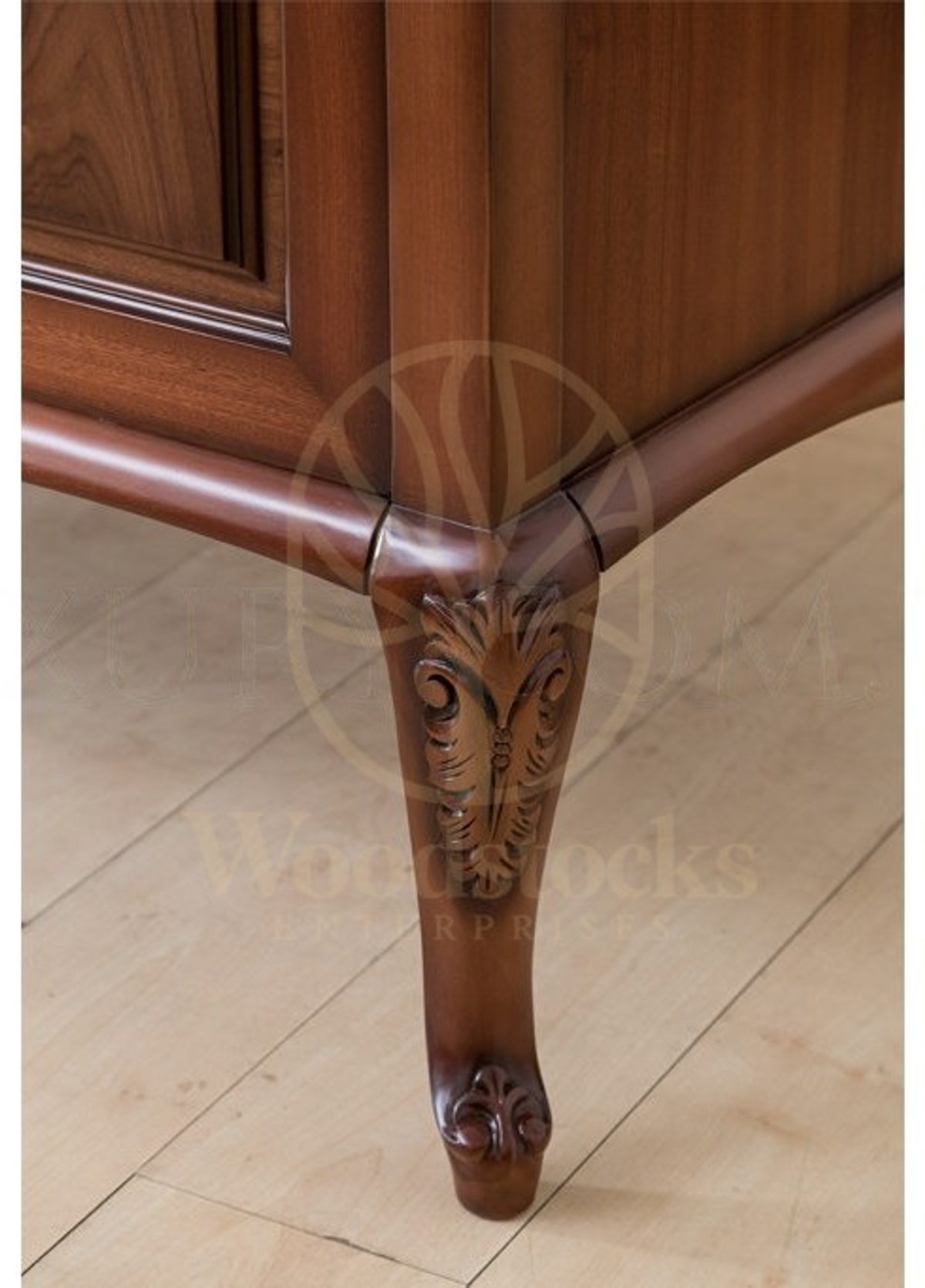 Royal Lukera Hand Carved Teak Office Table, Saharanpur, view 6
