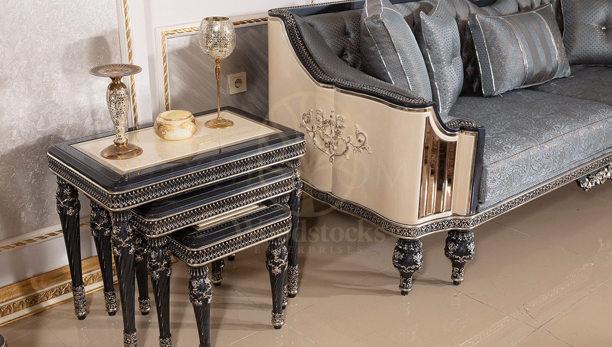Royal Vanesa Hand Carved Teak Sofa Set II, Saharanpur, view 7