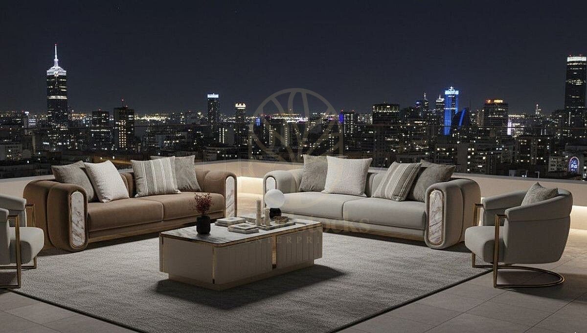 Luxury Avero Handcrafted Teak Sofa Set, Saharanpur, Sofa Set