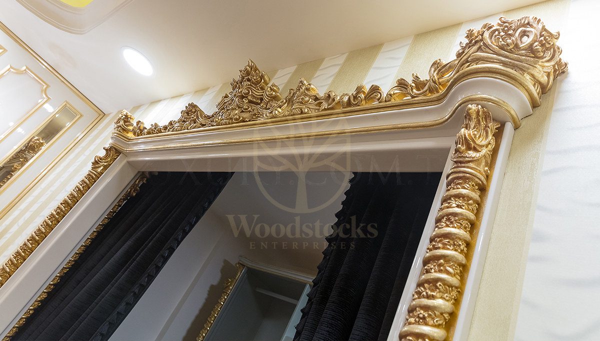 Royal Esvatini Hand Carved Teak Four Poster Bed, Saharanpur, view 3