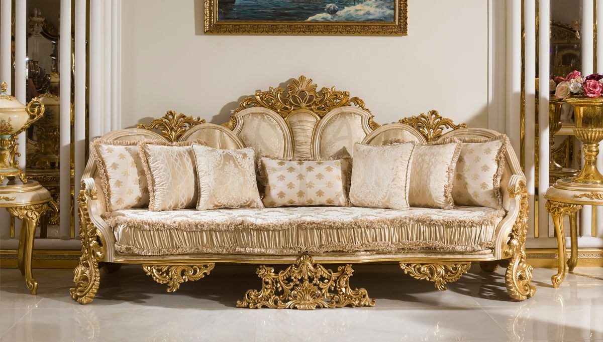 Royal Ayasofya Hand Carved Teak Sofa Set II, Saharanpur, view 4