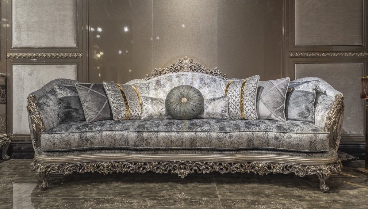 Royal Cenevre Hand Carved Teak Sofa Set, Saharanpur, Sofa Set