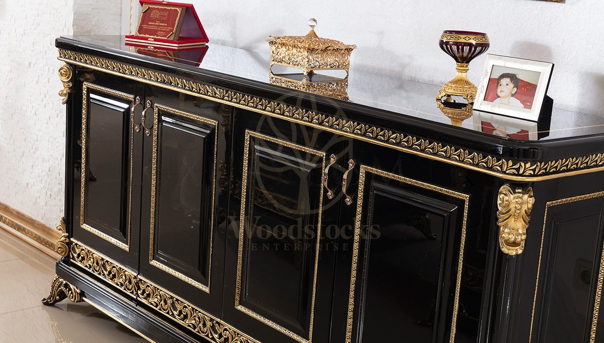 Royal Porenza Hand Carved Teak Office Table, Saharanpur, view 9