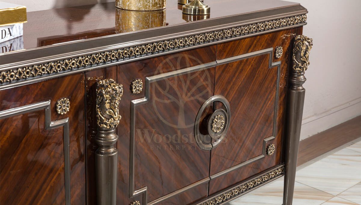 Royal Valdera Hand Carved Teak Dining Table Set, Saharanpur, view 10