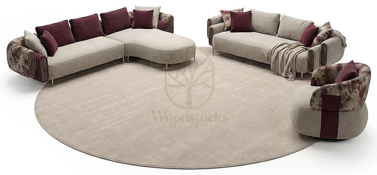 Luxury Narin Handcrafted Teak Sofa Set, Saharanpur, view 2