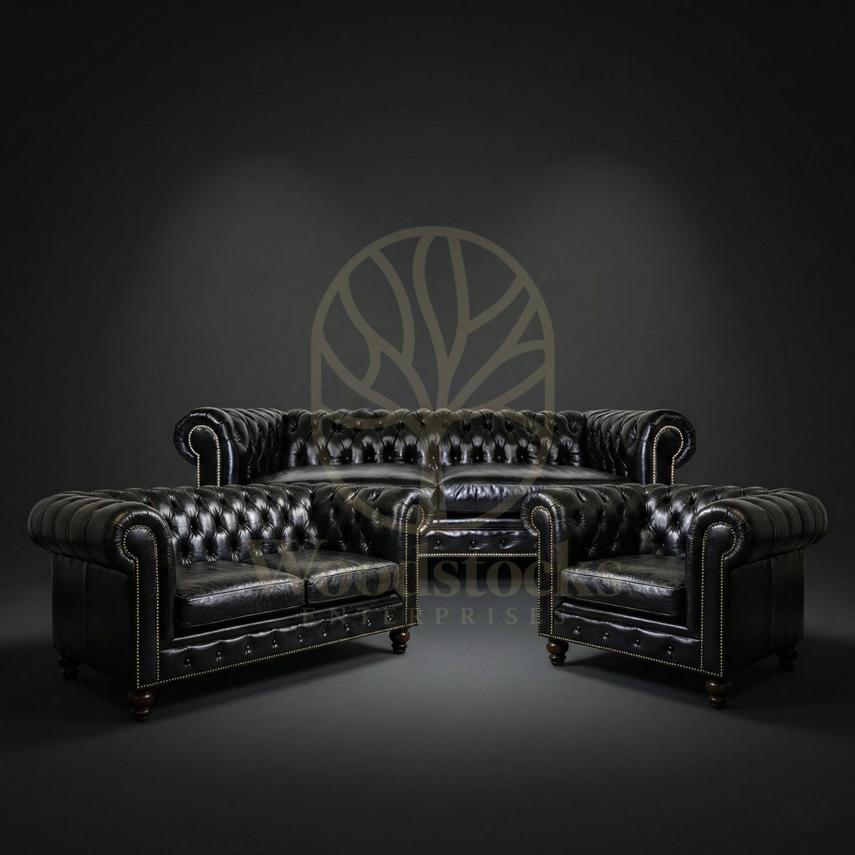 Luxury Teak Savoy Club Chesterfield Suite, Saharanpur, Sofa Set