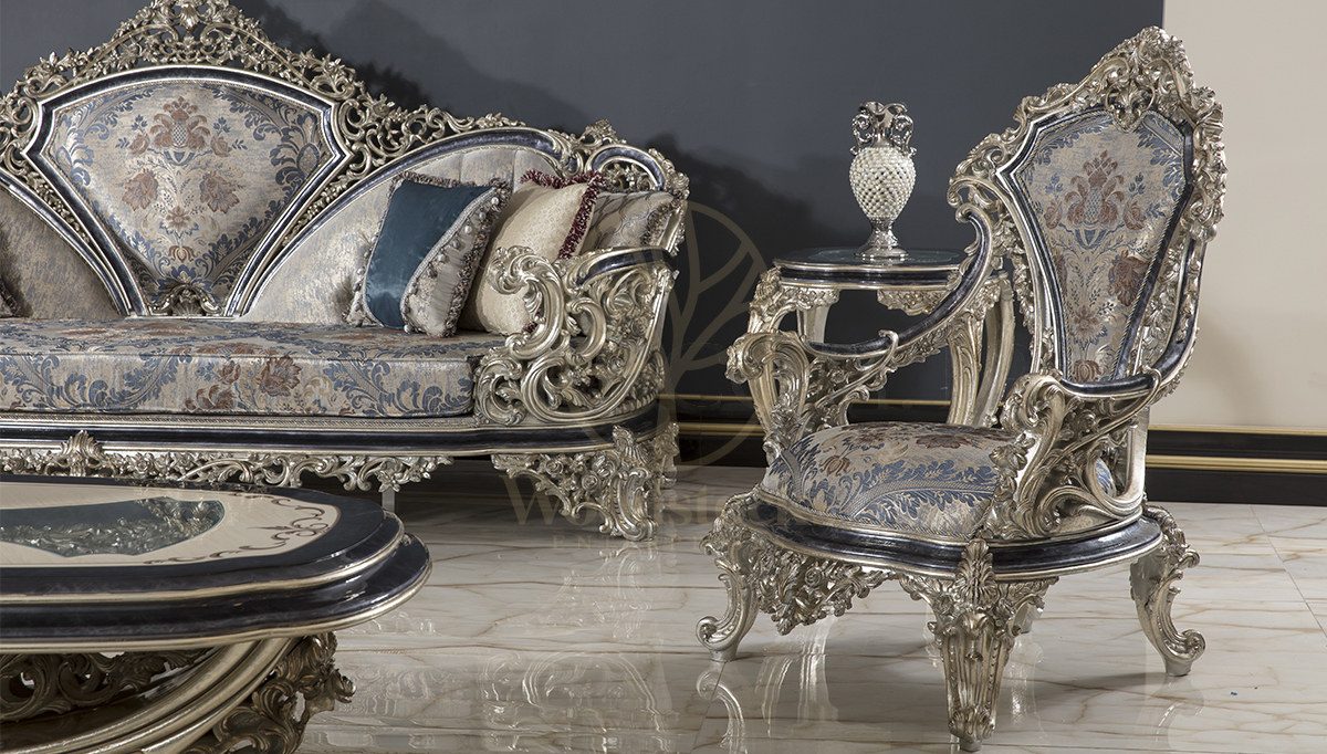Royal Mercan Hand Carved Teak Sofa Set, Saharanpur, view 3