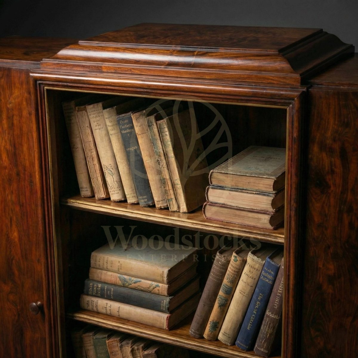 Luxury Teak Boulogne-Billancourt Art Deco Bookshelf, Saharanpur, view 6
