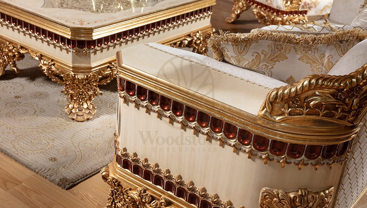 Royal Almati Hand Carved Teak Sofa Set, Saharanpur, view 7